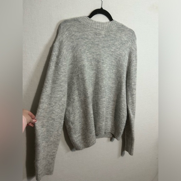 Aritzia Wilfred Free gray crew neck sweater wool and alpaca blend - Picture 6 of 6